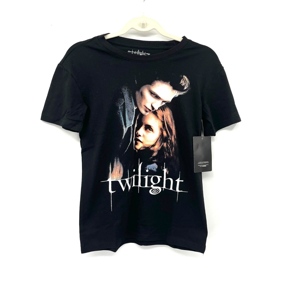 NEW The Twilight Saga Black Edward Bella fitted baby Tee shirt top XXS